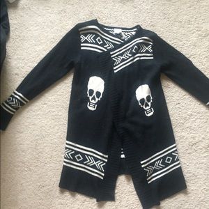 Black Skull cardigan